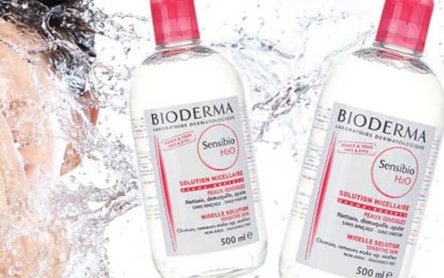 nước tẩy trang bioderma màu hồng dành cho da 